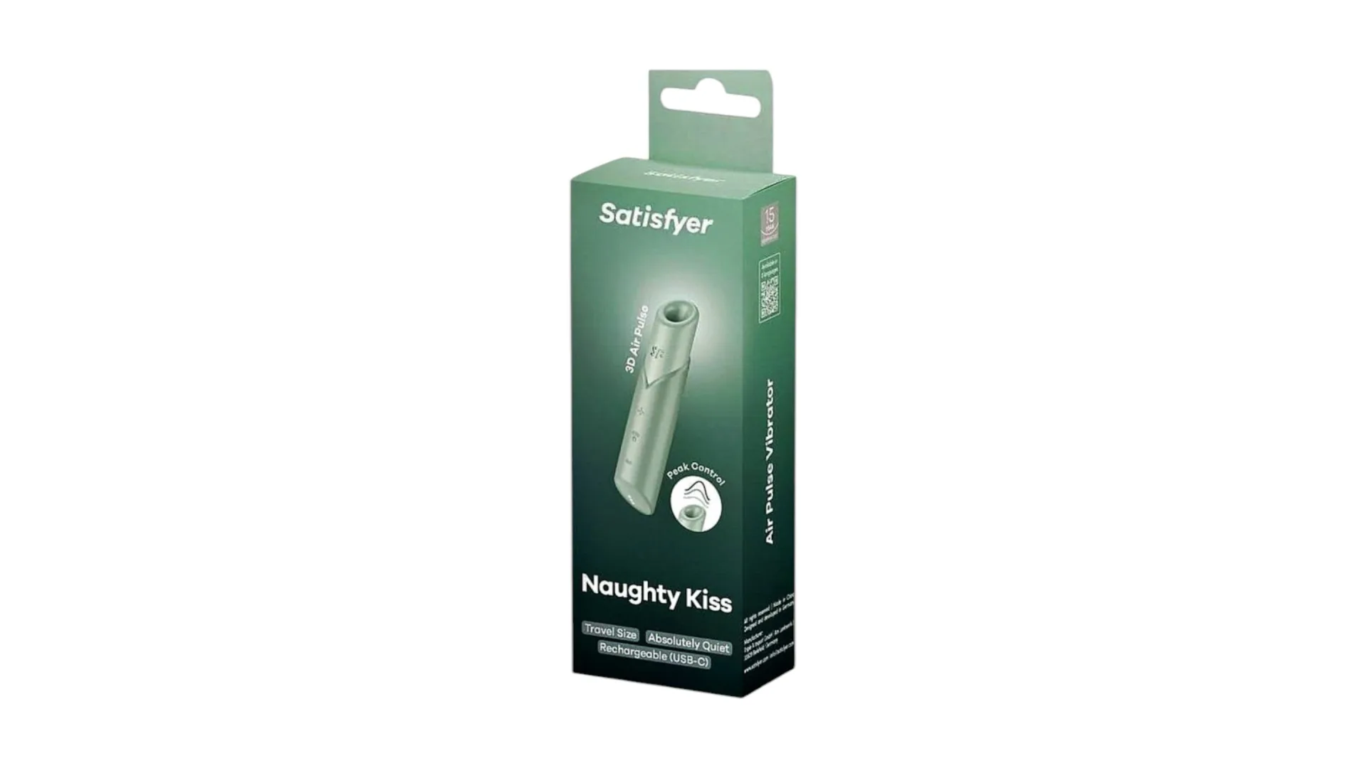 Satisfyer Naughty Kiss – diskrétny cestovný stimulátor klitorisu s tlakovými vlnami