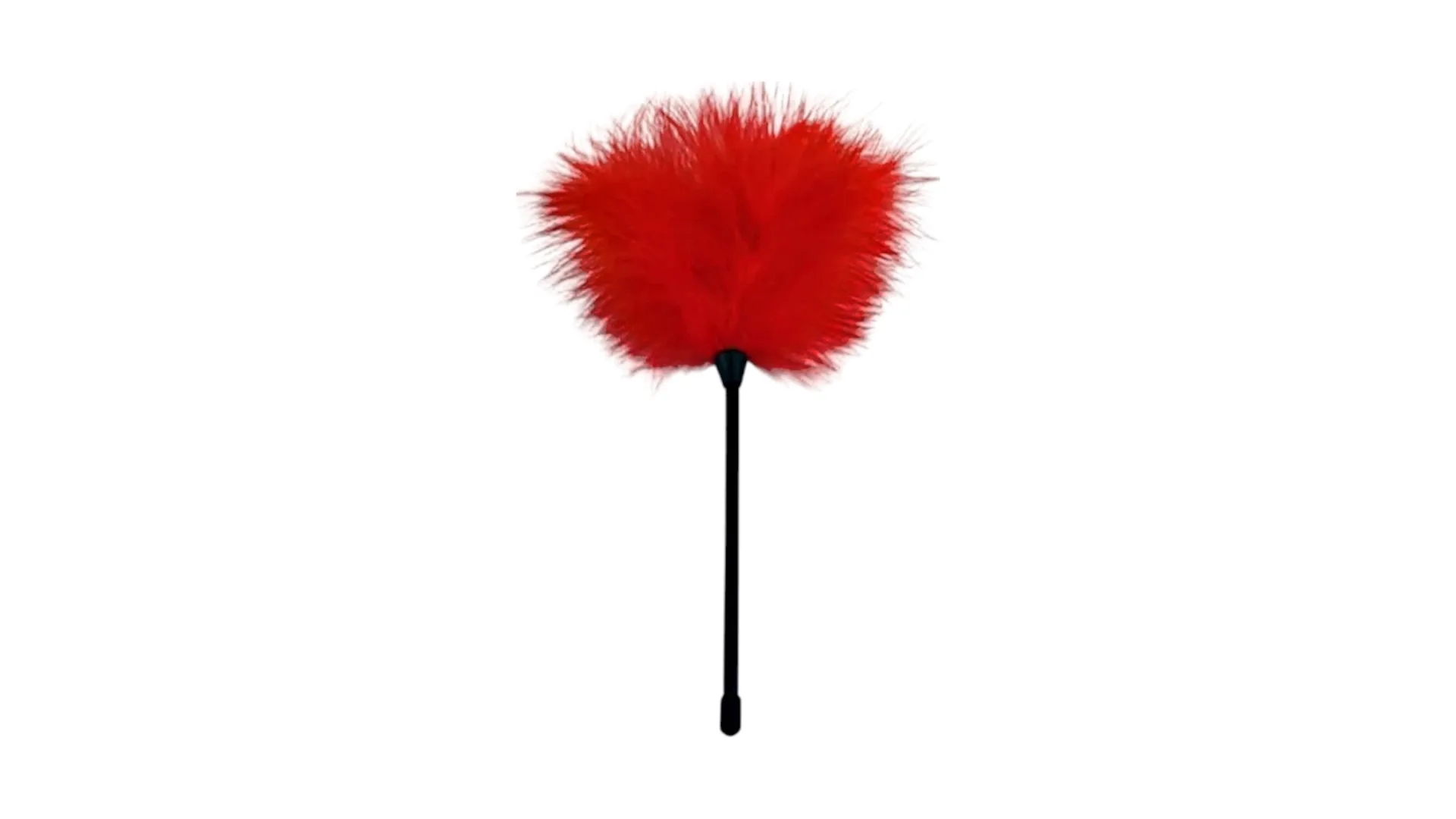 Fetish Love Tickler - červené pierko na šteklivú stimuláciu 26 cm