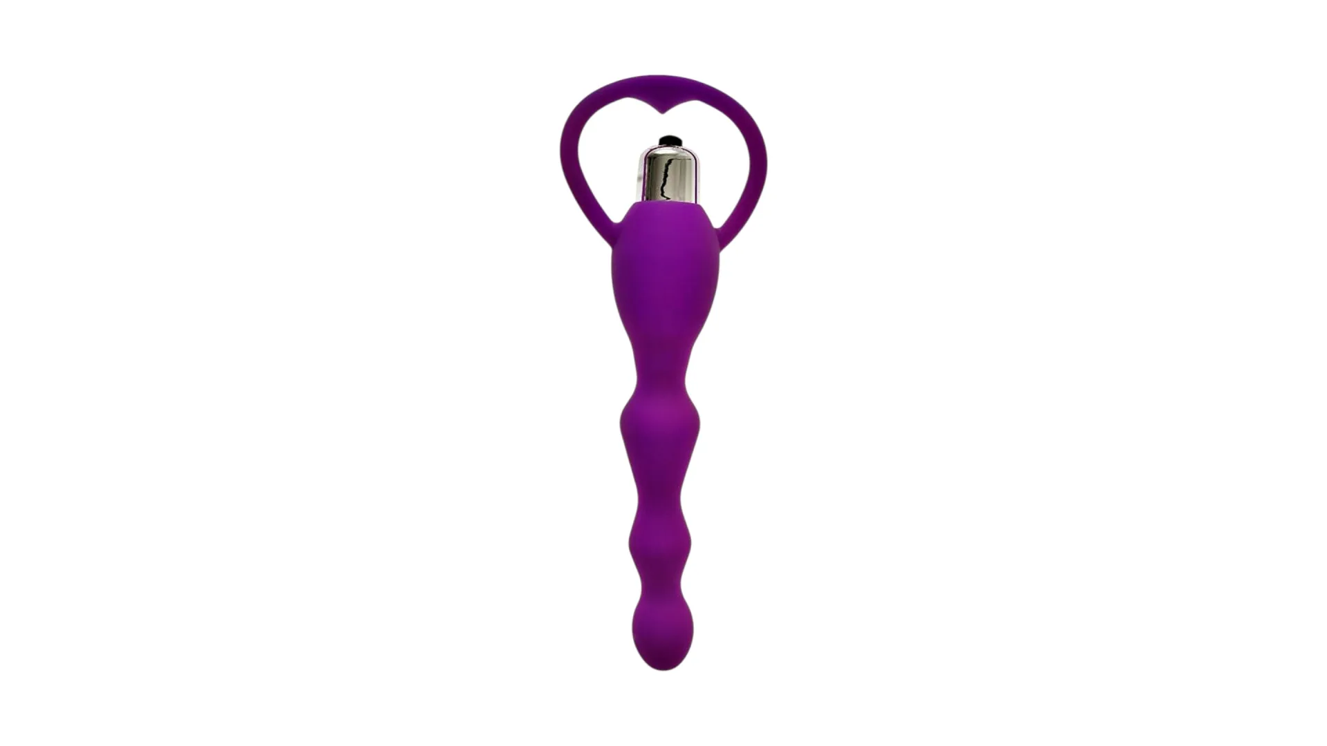 Mokko Silkey vibračný análny kolík 17 cm fialový