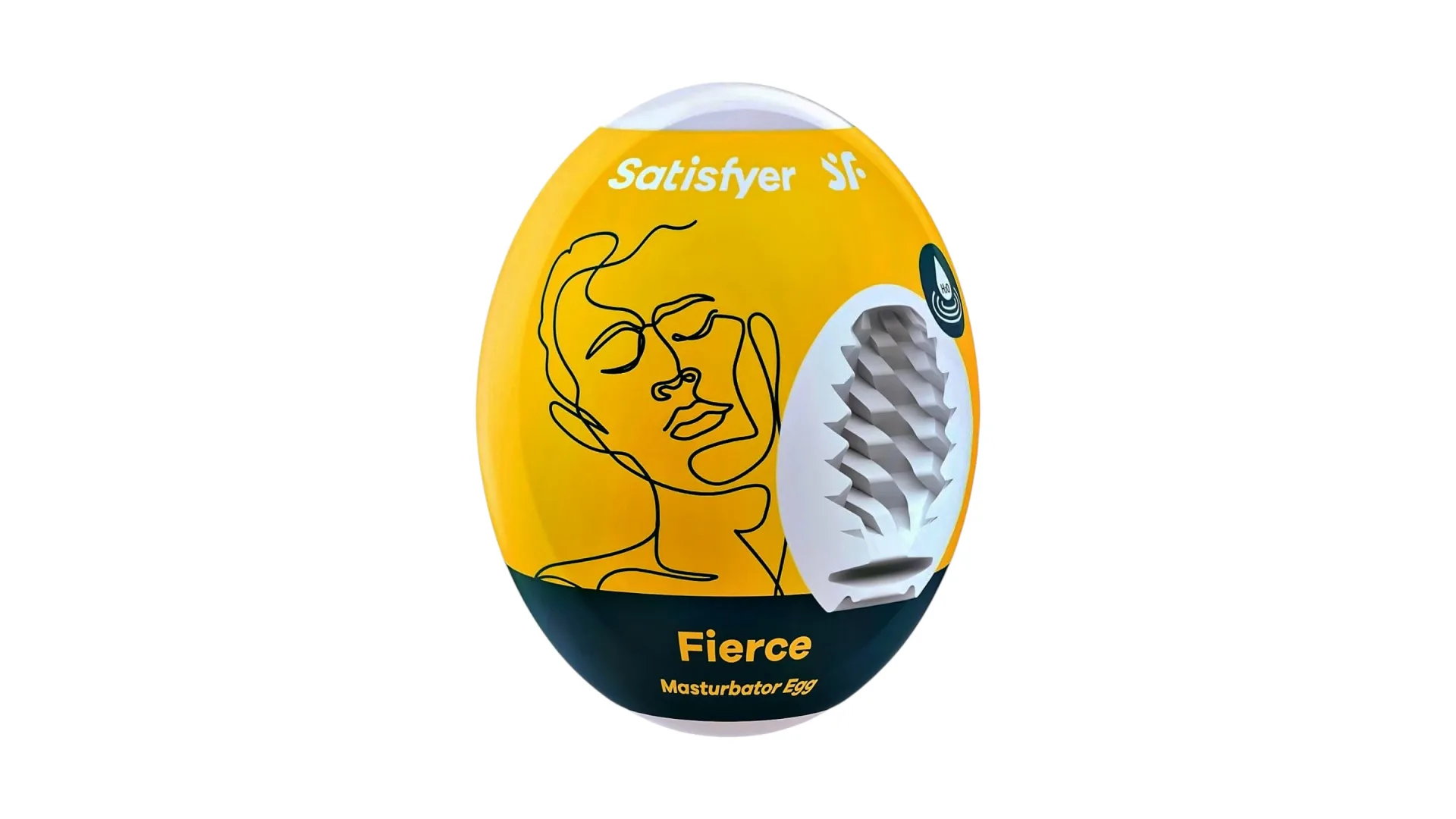 Satisfyer Fierce Masturbator Egg – jednorazové vajíčko so špirálovou štruktúrou