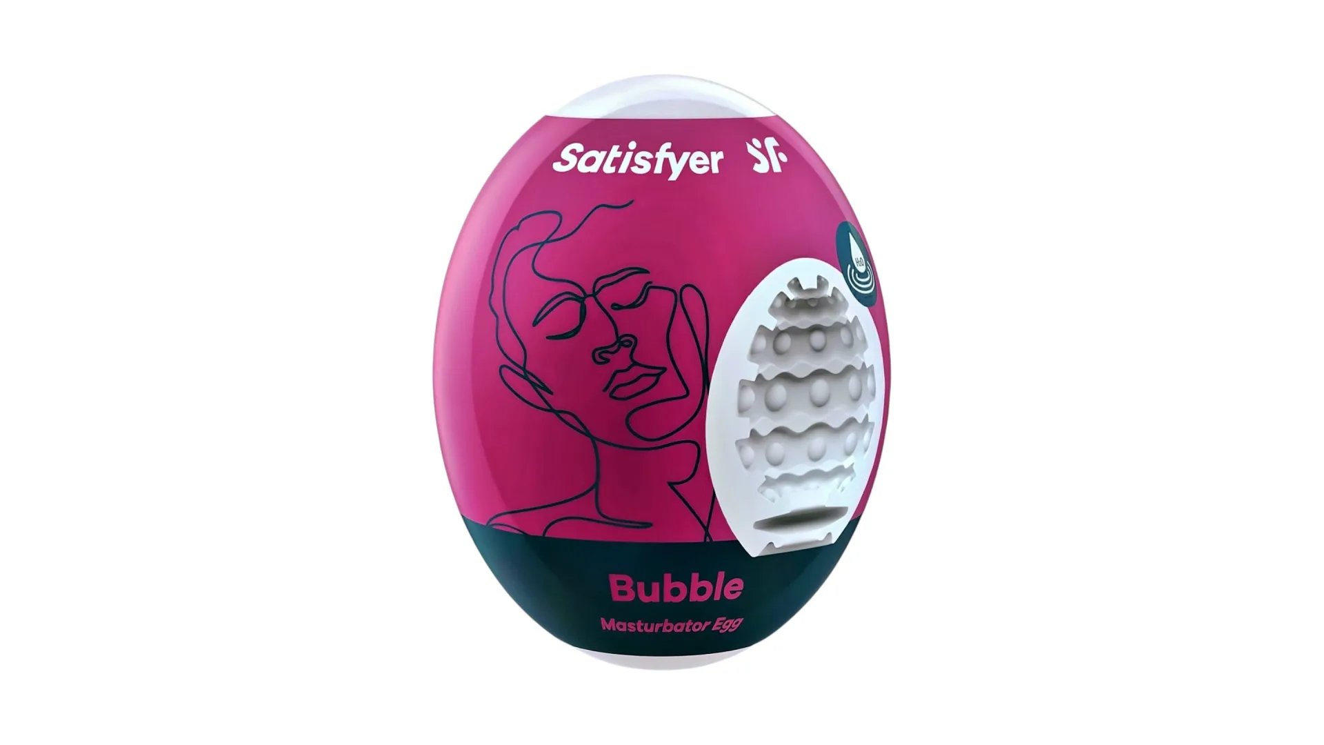 Satisfyer Bubble Masturbator Egg – jednorazové vajíčko s bublinovým vnútrom
