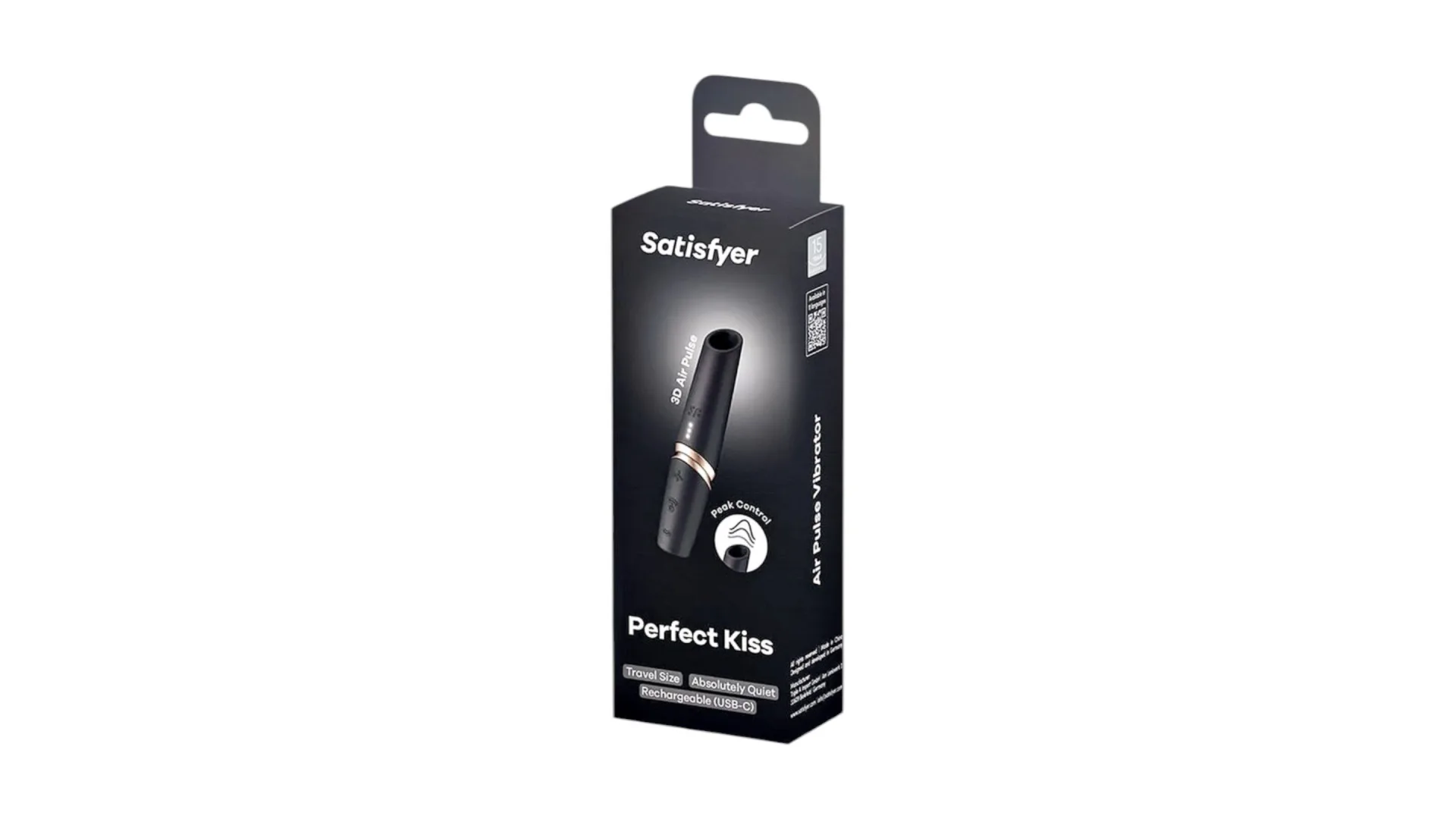 Satisfyer Perfect Kiss – diskrétny cestovný stimulátor klitorisu s tlakovými vlnami