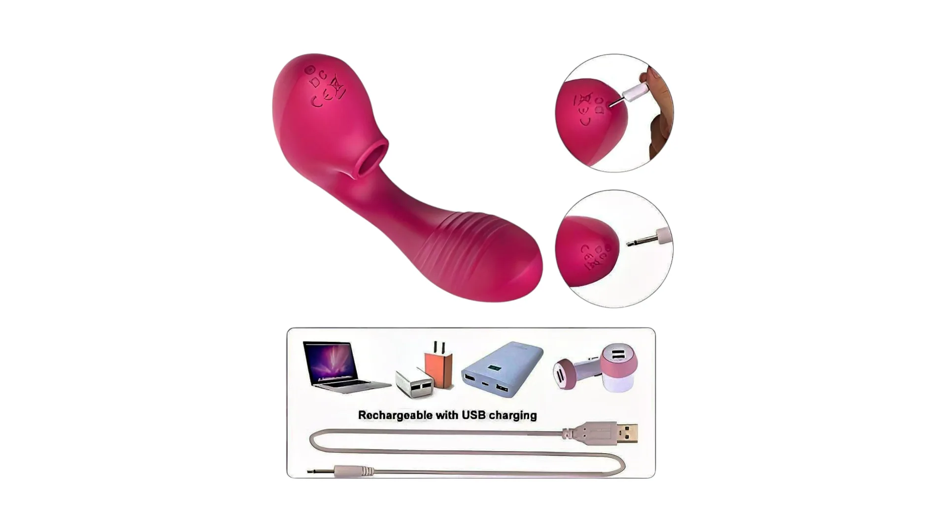 Tracy’s Dog G-spot & Clitoral – vibračný stimulátor 2v1 ružový