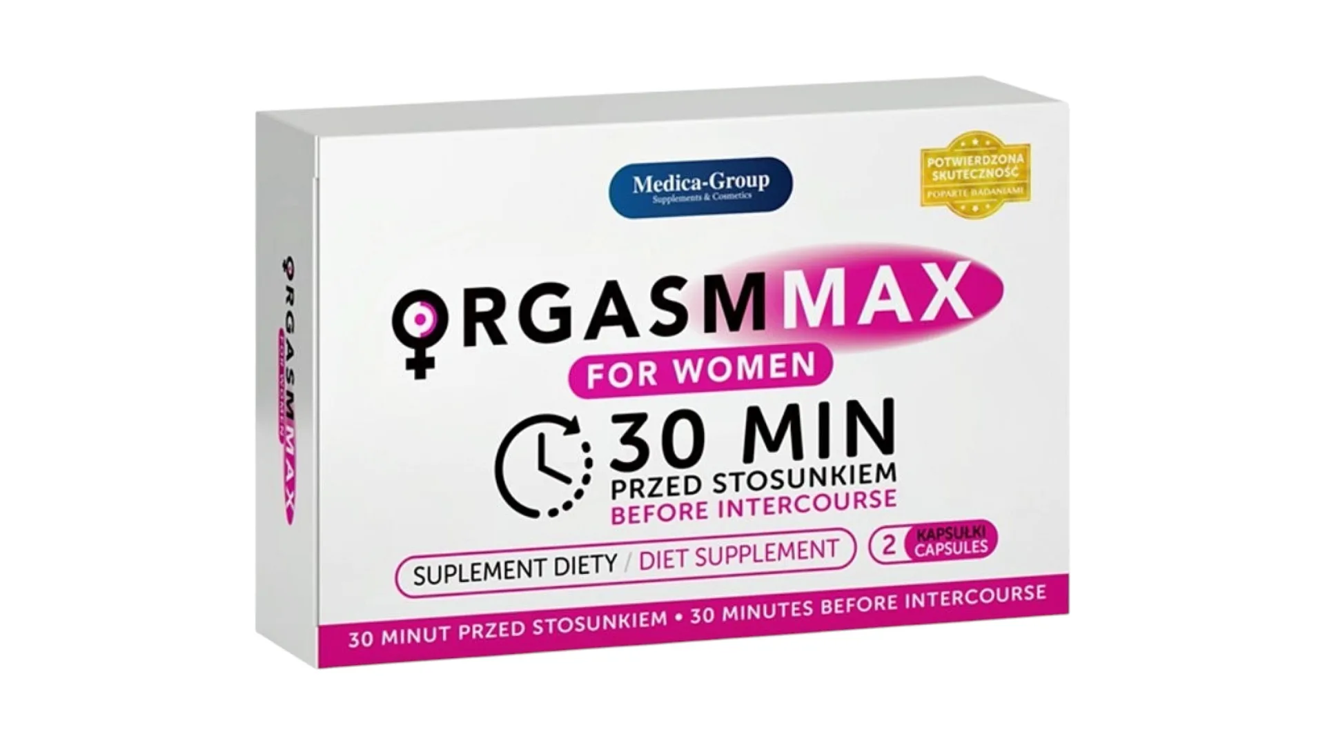 Medica-Group Orgasm Max for Women - Afrodiziakum pre ženy (2 kapsuly)