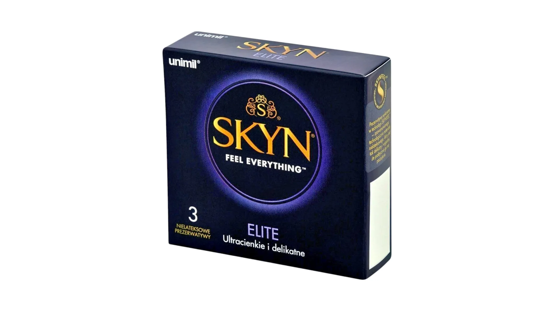 SKYN Elite - ultratenké kondómy bez latexu 53 mm 3ks