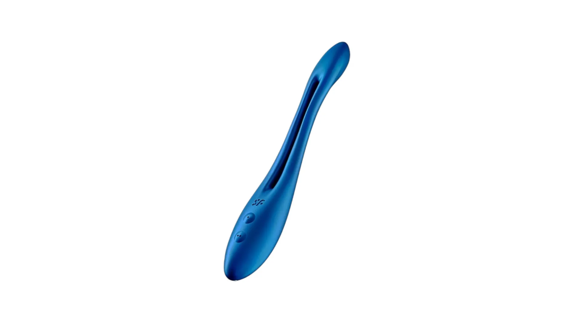Satisfyer – Elastic Joy, modrý multifunkčný ohybný vibrátor s 2 motormi