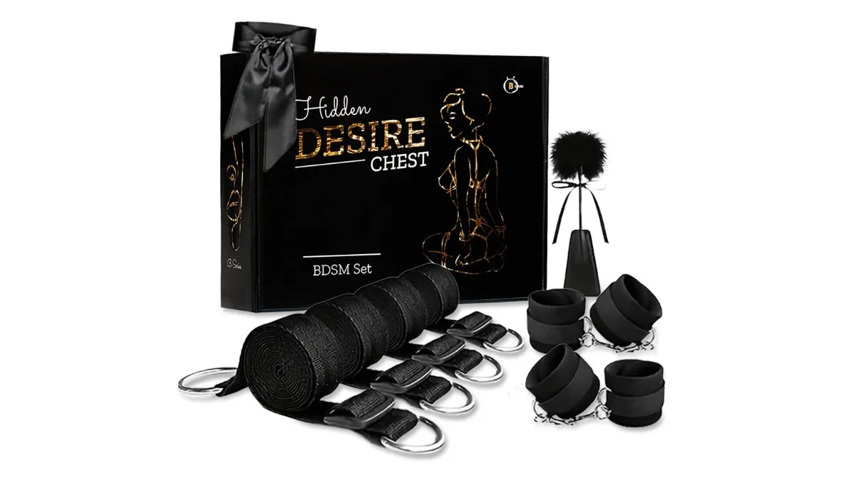 B-Series Fetish Bed Restraint Set 2.0 - Fixačný set pod matrac s doplnkami