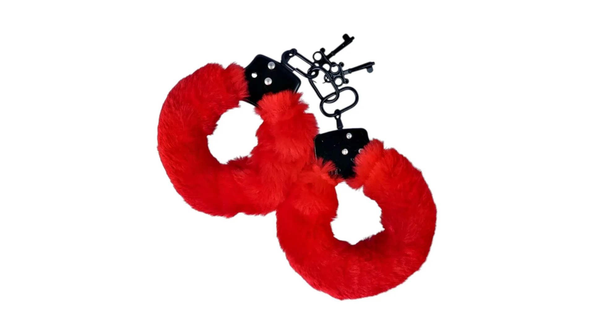 Pick&Love 79 Furry Cuffs - plyšové putá červené