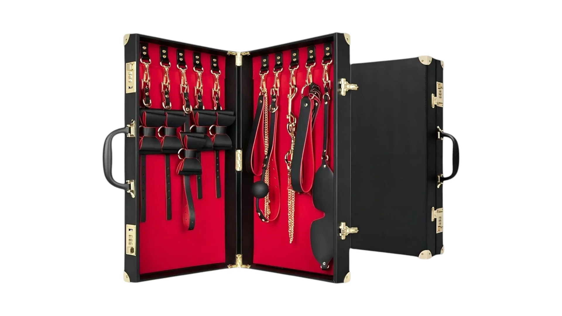 Bedroom Fantasies Luxury Bow Case - 13-dielna BDSM sada s mašľami (Čierna)