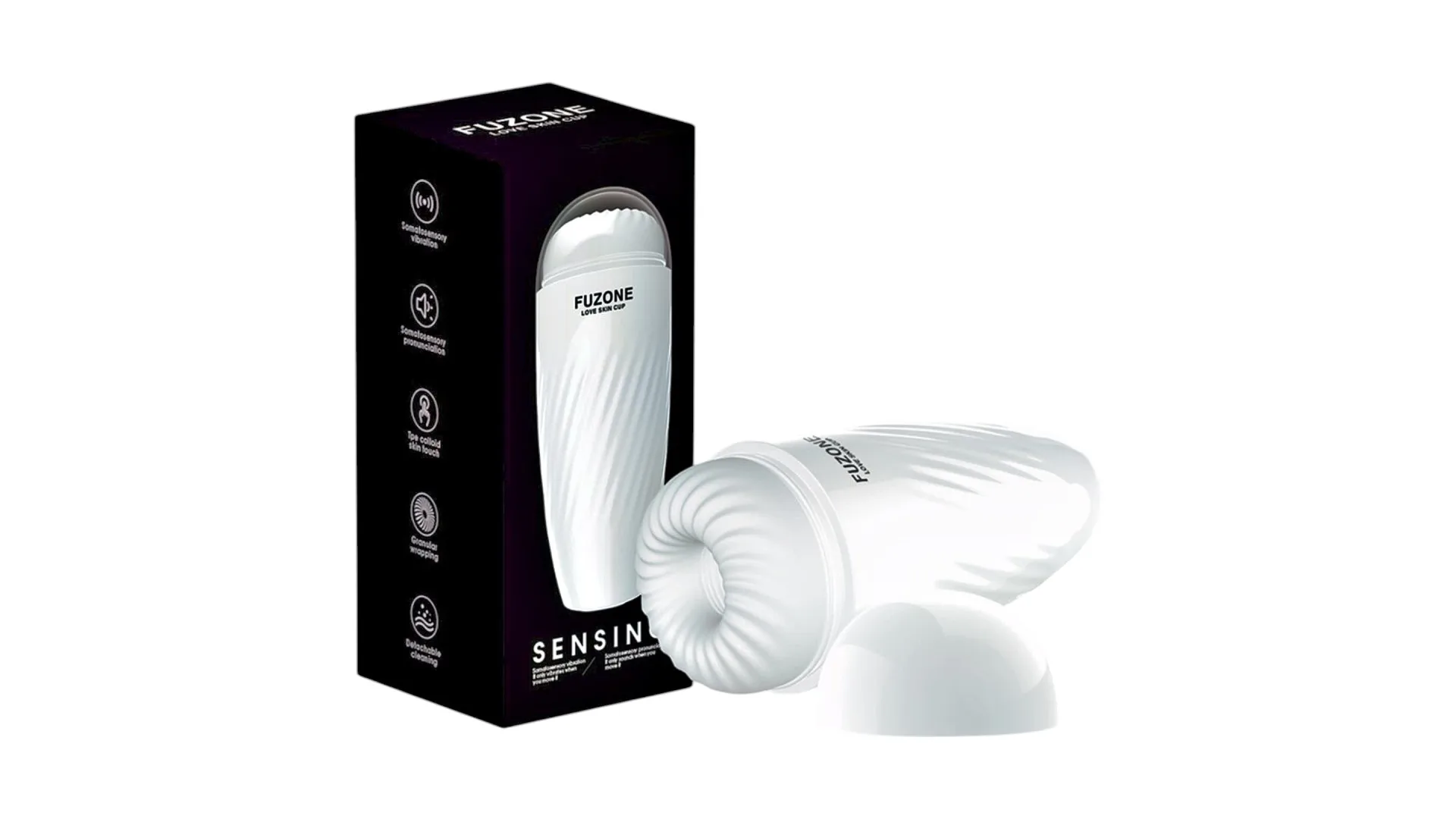 Fuzone Love Skin Cup SENSING – Vibračný masturbátor s hlasovým sprievodom