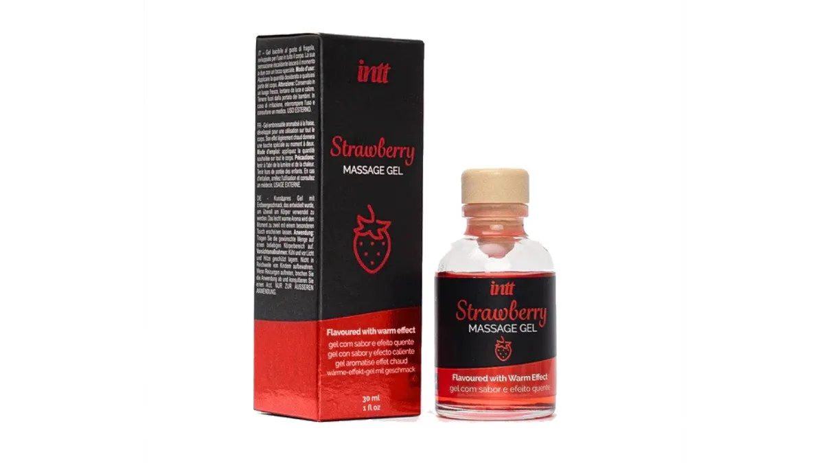 INTT Strawberry - Masážny gél 30ml