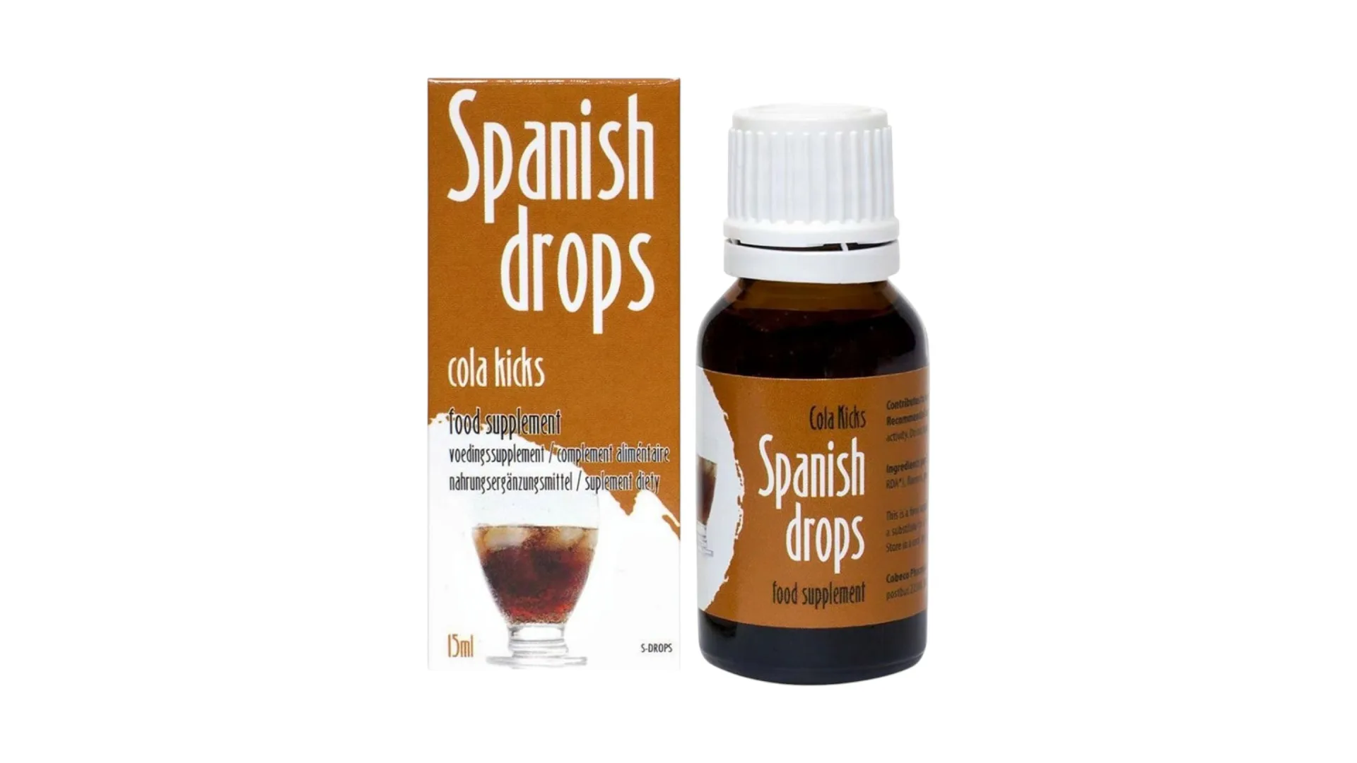 Spanish Drops Cola Kicks - Afrodiziakálne kvapky (Cola) 15ml
